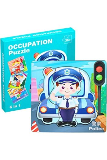 Picodino 6 in 1 puzzle with large pieces and image association, Crafts