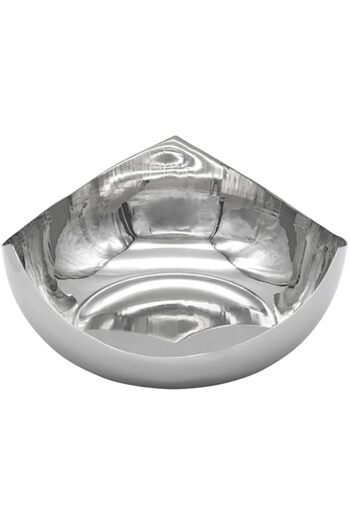 Generic Vague Stainless Steel Bread Basket, Silver 27 cm Size 05-194