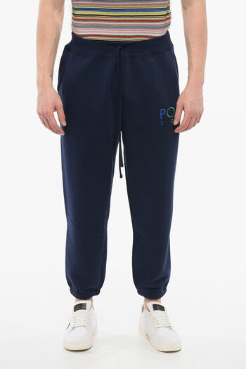 Ralph Lauren Pantaloni de trening din amestec de bumbac cu fleece și logo brodat