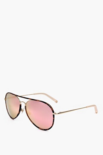 Linda Farrow Matthew Williamson Aviator Sunglasses With Tortoiseshell Det