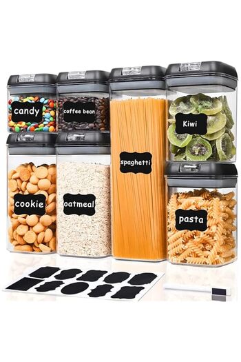 genric SV Airtight Food Storage Containers for Kitchen Pantry Organization & Storage (Set of 7) - BPA Free