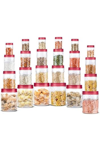 genric MILTON Plastic Containers with Airtight Lids, Food Grade, Pantry Organizers, Spice Pet Jars, Masala
