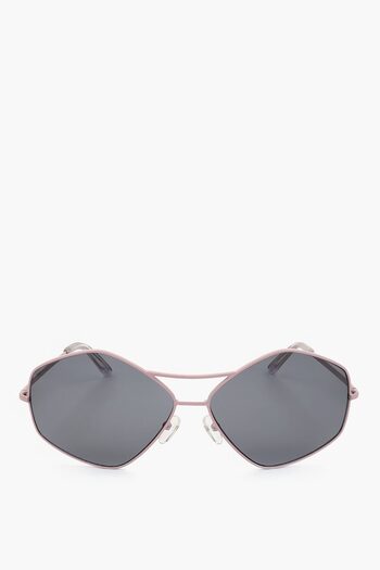 Linda Farrow Dries Van Noten Pentagonal Sunglasses With Double Bridge