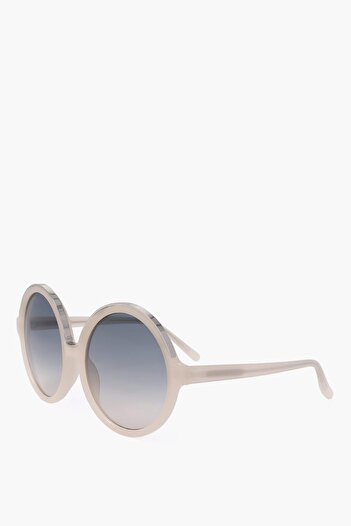 Linda Farrow No 21 Round Sunglasses With Gradient Lenses