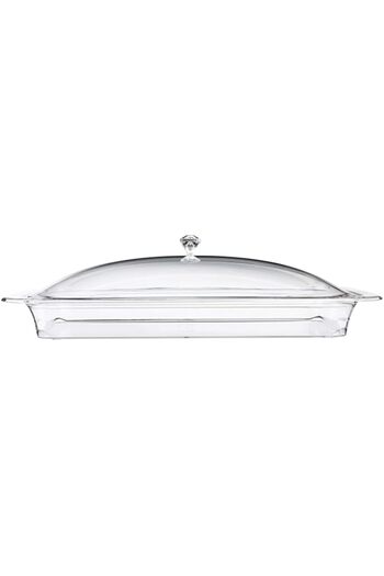 genric Azad Tableware Acrylic Rectangle Cheese Dome Large 55.6 X 38.5 X 11.7 cm, Clear, S0112993