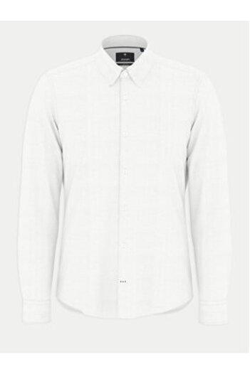 Joop Ανδρικό Πουκάμισο 10019059 30044896 Λευκό