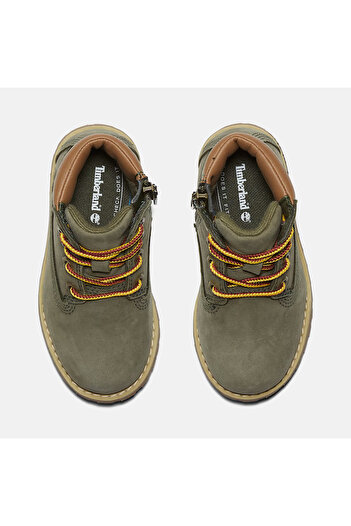 Timberland Pokey Pine Mıd Lace Up Wıth Zıp Boot Çocuk Haki Bot Tb1a1vosa581