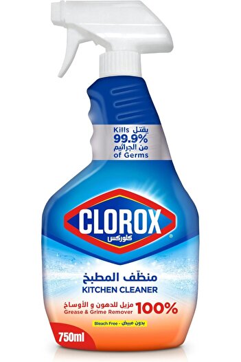 Clorox Kitchen Cleaner Spray, 750ml, Bleach-Free, Kills 99.9% Germs