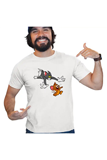 OEM Tricou Barbati Tom si Jerry Urmarire