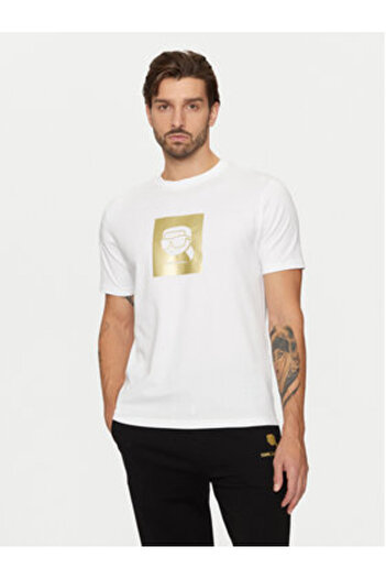 Karl Lagerfeld Ανδρικό T-Shirt 755460 551235 Λευκό