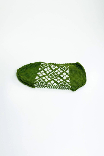 HarmonyAura Hand Knitted Winter Stylish Women's Wool Booties D10