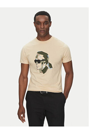 Karl Lagerfeld Ανδρικό T-Shirt 755067 552241 Μπεζ