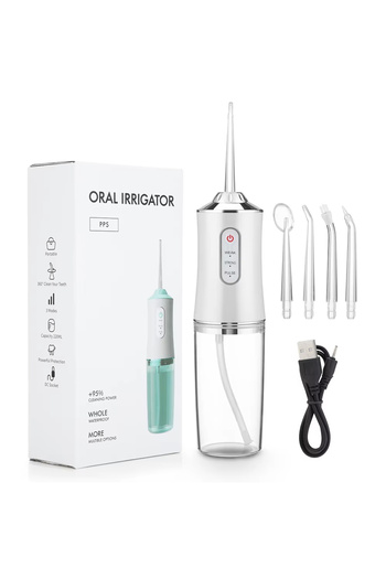 Choice1 CYQ6-01-White Rechargeable Smart Cordless Portable Electric Teeth Cleaning Dental Oral Irrigator Wat