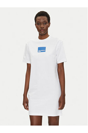 Karl Lagerfeld Γυναικείο Φόρεμα Casual A2W13028 Λευκό