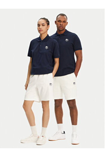 Lacoste Αθλητικό Σορτς Unisex GH0990 Εκρού