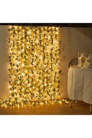 Generic Outdoor Rattan String Lights Garland Realistic Plants & Vines for Patio Decor