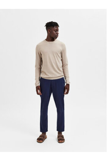Selected Homme Ανδρικά παντελόνια chino 16087636 Μπλε σκούρο