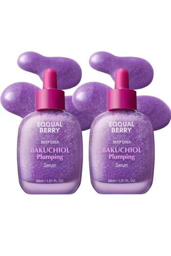 EQQUALBERRY Equalberry Bakuchiol Serum Pack for Firming and Refreshing - Retinol Alternative for Sensitive Skin,