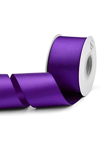 OEM Panglică de satin, lățime 5 cm, 1 rolă 22,9 m violet
