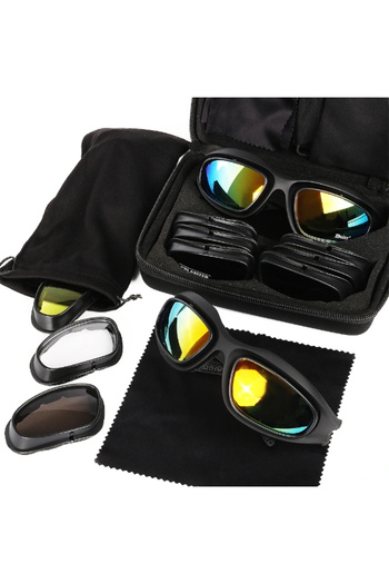 URZ GRUP Leyloş Multi-Lens Tactical Glasses Set