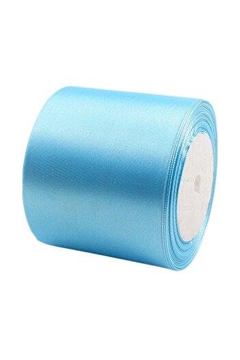 OEM Panglică de satin, lățime 7,5 cm, 1 rolă 22,9 m, albastru deschis