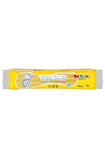 Toy Color Plasticine Non-Drying Gluten-Free Play Dough 500 Gr. Yellow