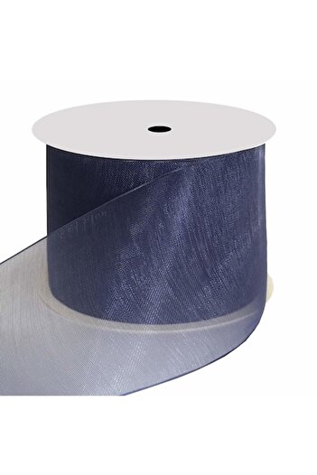 Creativ Deco Plus Organza Ribbon Dark Blue, 4 cm Width, 40 m Roll