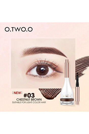 o.two.o Waterproof Feather Eyebrow Gel - 03