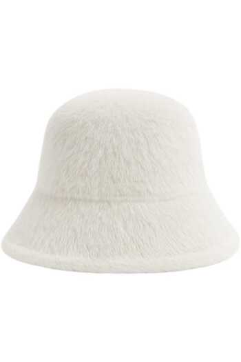 Trenderrs Women's Soft Plush Adjustable Drawstring Bucket Hat Set of 2