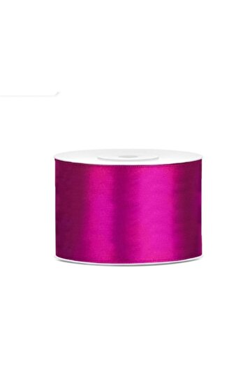 OEM Satin Ribbon, Width 5 cm, 1 Roll 22.9 m Fuchsia