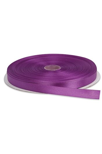 OEM Satin Ribbon, Set of 5, 1 cm Width, Purple, 22 m Roll