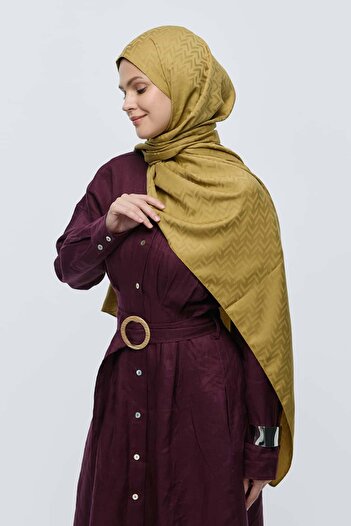 Modakaşmir Silky Jacquard Series Maze Pattern Shawl