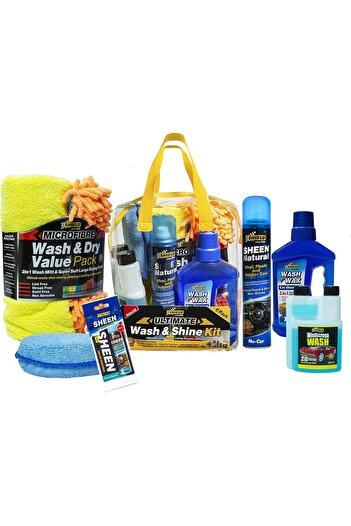 SHIELD - 6-Piece Car Wash and Polish Kit - Perfect Protection and Shine for Your Car