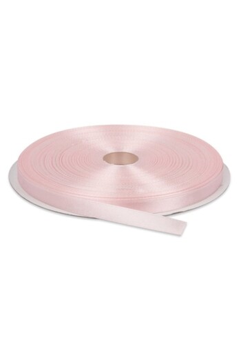 OEM Satin Ribbon Set 5 pcs 0.6 cm width, light pink color, 22 m roll