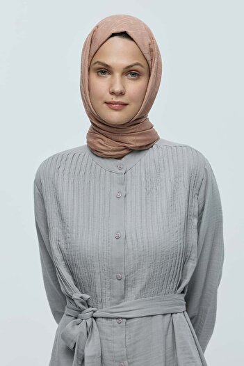 Modakaşmir Silky Jacquard Series Mk Line Pattern Shawl