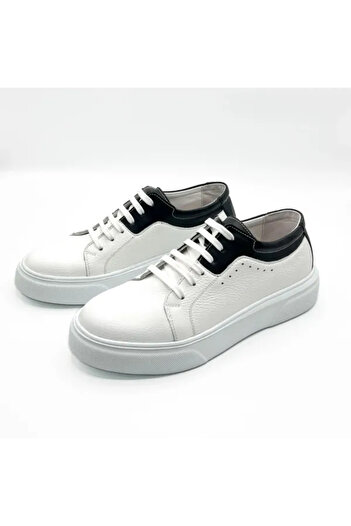 Piello Sneakers with suede inserts, White