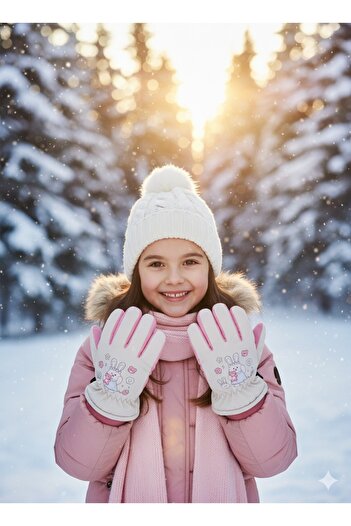 Aware Time 1-3 Years Old Girls' Snow Ski Gloves