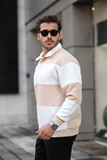 LiewenKlader Men's Buttoned Polo Neck Sweatshirt