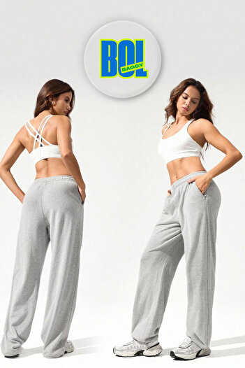 BSBSPOR Ultra Loose Fit Plus Size Baggy Adjustable Long Sweatpants Black Gray Anthracite Men Women