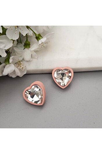 MOONGLOW ACCESSORIES Pink Heart Earrings