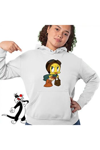 OEM Women's Sweatshirt Tweety Aviator Looney Tunes