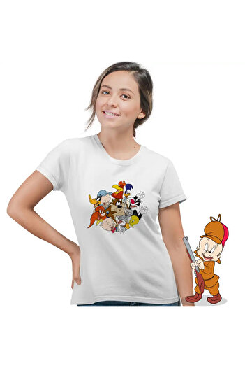 OEM Tricou Femei Bugs Bunny Looney Tunes Prieteni