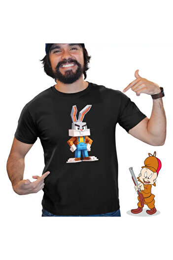 OEM Men's T-Shirt Bugs Bunny Minecraft