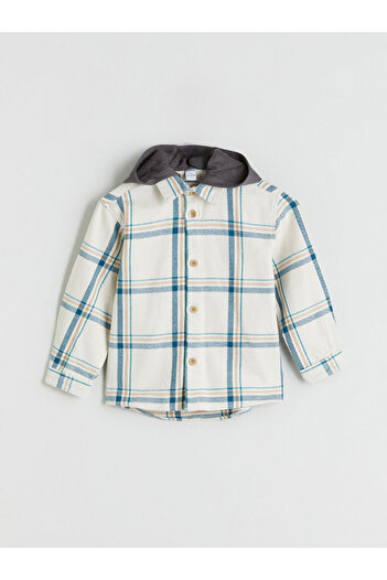 LC Waikiki Hooded Plaid Boys Shirt