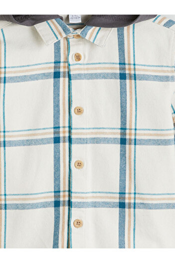 LC Waikiki Hooded Plaid Boys Shirt