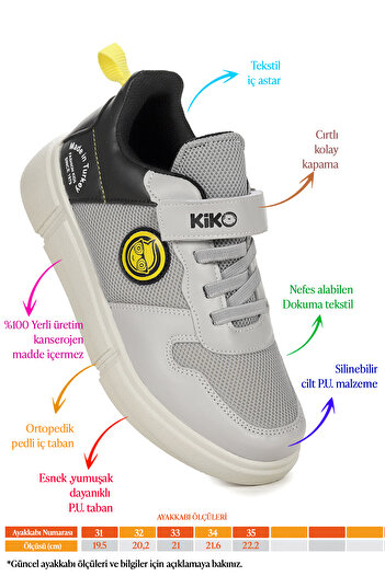 KARAMAZI Nicce Velcro Mesh Boys' Sports Shoes