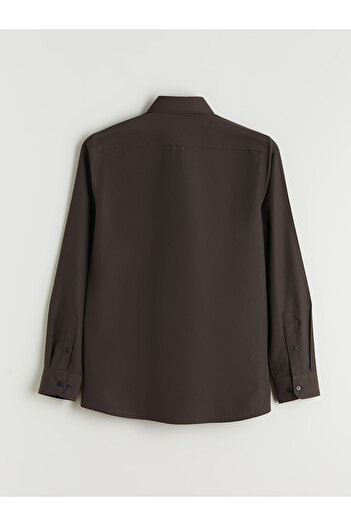 LC Waikiki Sparkling Selections from Shining Store |   Slim Fit Long Sleeve Poplin Men's Shirt