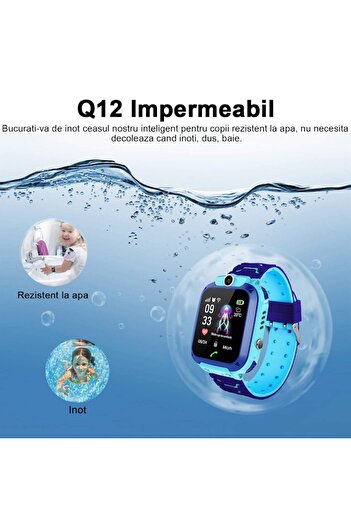 Sundiguer Smartwatch for kids with GPS, phone function, SOS button, WIFI, front camera, math game, B