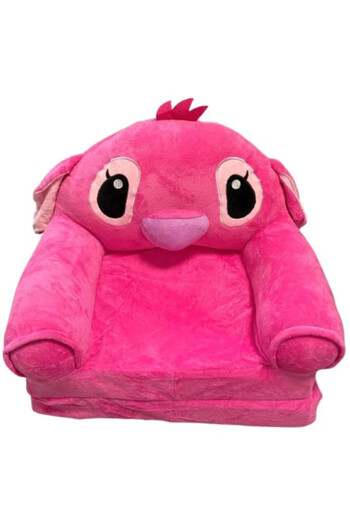 Stitch Extendable and soft armchair for children Angel, pink, 80 x 45 x 40 cm