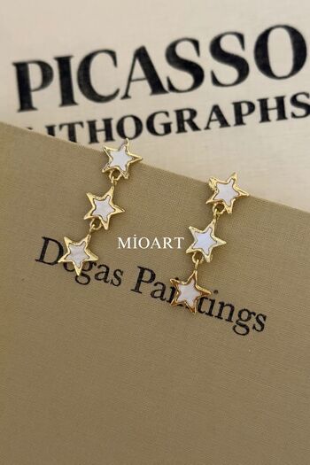MioArt Women's Colorful Stone Luxury Earrings